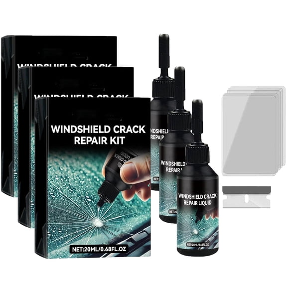 Tarpic Glass Repair Kit, Windshield Crack Repair Kit, Cracks Gone Glass Repair Kits New Formula, Chipped Windshield Repairs Kits for Chips and Cracks