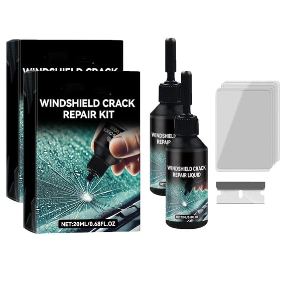 Tarpic Glass Repair Kit, Windshield Crack Repair Kit, Cracks Gone Glass Repair Kits New Formula, Chipped Windshield Repairs Kits for Chips and Cracks