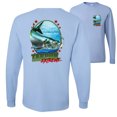 thumbnail image 1 of Tarpon Extreme Fish Lovers FRONT AN BACK Mens Long Sleeves, Light Blue, 3XL, 1 of 5