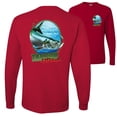 thumbnail image 1 of Tarpon Extreme Fish Lovers FRONT AN BACK Mens Long Sleeves, Red, 3XL, 1 of 5