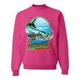 thumbnail image 1 of Tarpon Extreme Unisex Crewneck Graphic Sweatshirt, Fuschia, 2XL, 1 of 3