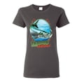 thumbnail image 1 of Tarpon Extreme Womens Graphic T-Shirt, Charcoal, X-Large, 1 of 3
