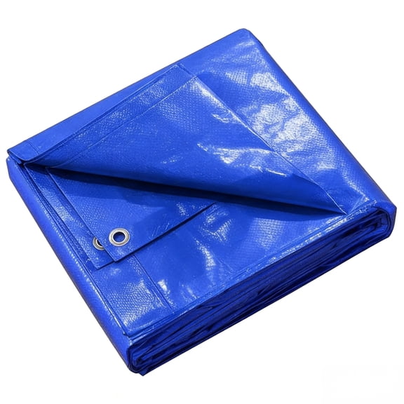 Tarp, 9.84x9.84 FT Heavy Duty Tarp, Plastic Tarp Tear Resistant, Large Multi-Purpose Waterproof Heavy Duty Tarp For Home, Boats, Cars, Camping, Construction Outdoor Use, Blue