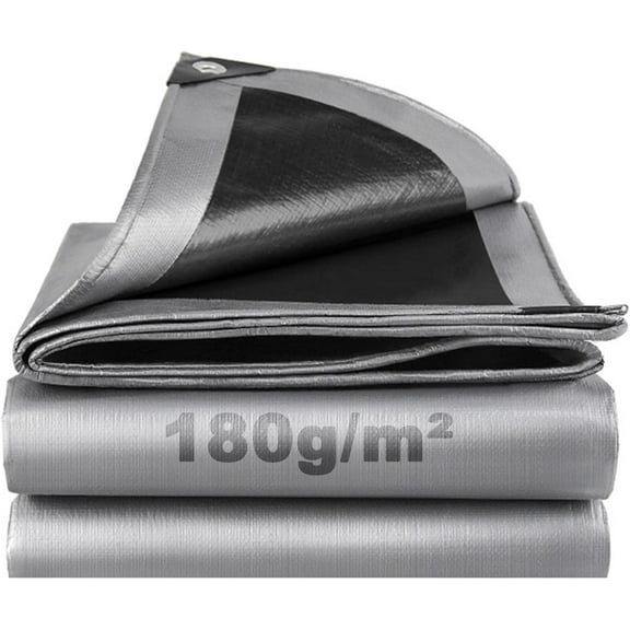 Tarps Heavy Duty Waterproof 8’ X 10’, Multipurpose Poly Tarp Cover, tarp Waterproof UV Resistant Tear&Fade Resistant, Outdoor Tarpaulin for Roof, Camping, Patio, Pool, Boat, Car