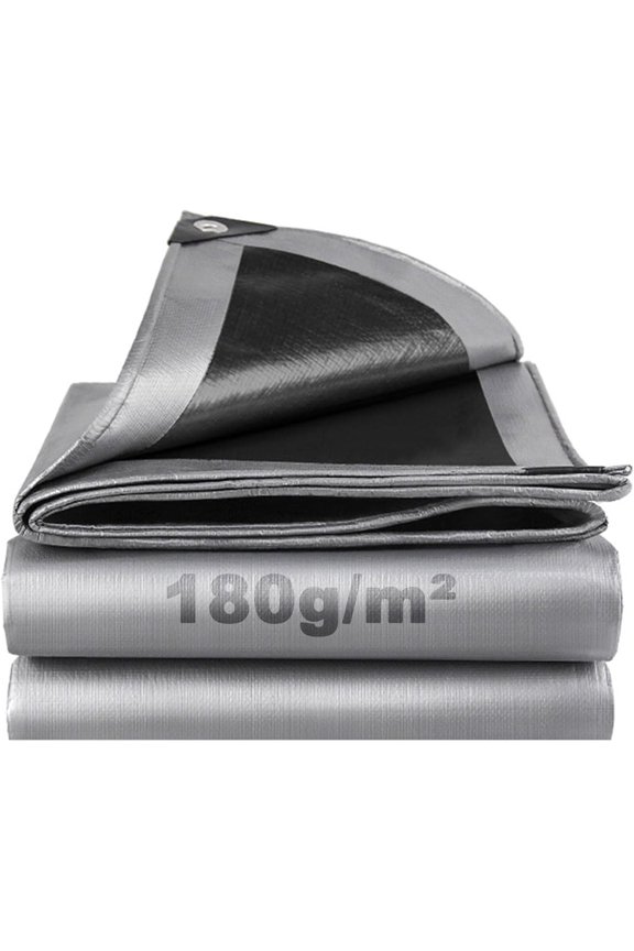 Tarps Heavy Duty Waterproof 8’ X 10’, Multipurpose Poly Tarp Cover, tarp Waterproof UV Resistant Tear&Fade Resistant, Outdoor Tarpaulin for Roof, Camping, Patio, Pool, Boat, Car