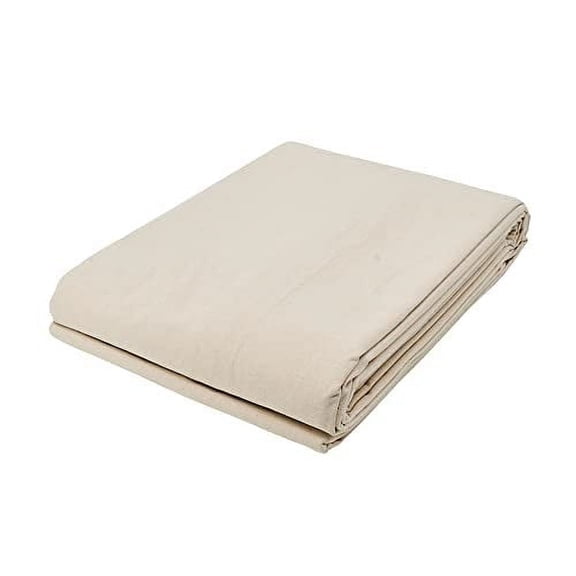 Tarps Now 10oz Painters Tarps - (30' x 30'), Drop Cloth Cotton Canvas Tarp - Off White