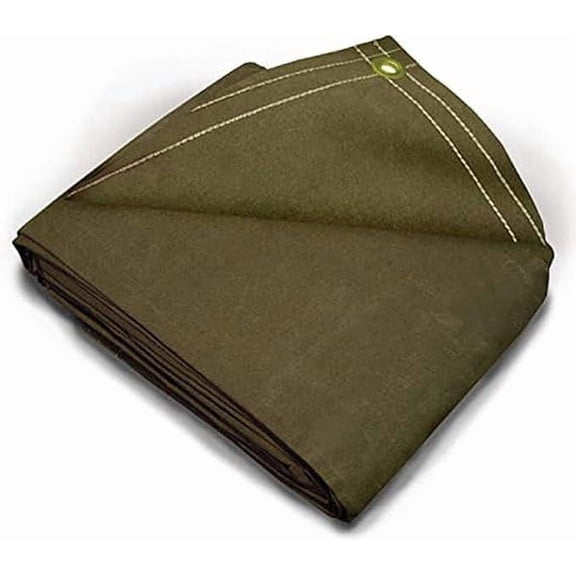Tarps Now 20 Mil Canvas Tarps (10' x 20'), with Brass Grommet (Olive Drab)