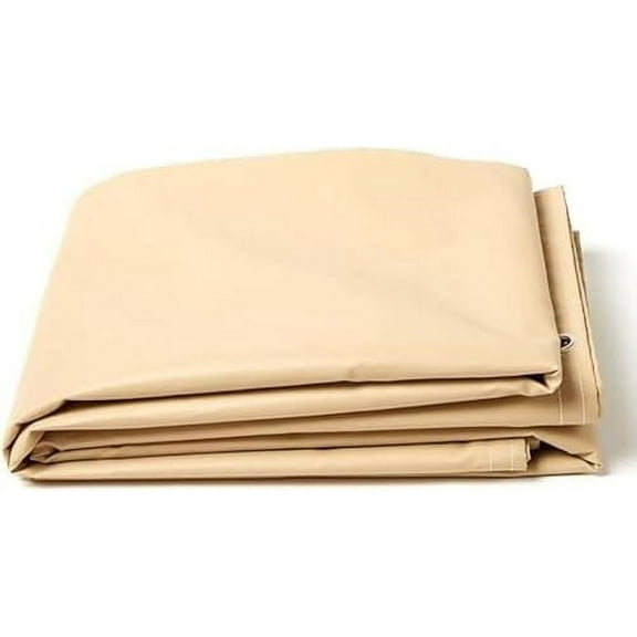 Tarps Now 20Mil Heavy Duty Vinyl Tarps (20' x 40'), Waterproof Tarp Cover (Tan)