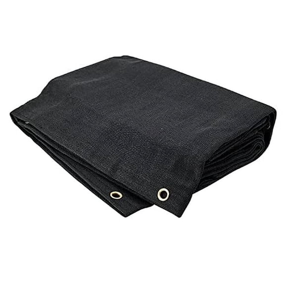 Tarps Now Heavy Duty Mesh Tarps, (30' X 30') with Grommets - 75% Sunblock Shade Cloth Tarp for Patio Screen, Wind Block, Privacy Screen, Canopies, Dump Trucks, Pool Cover - Black