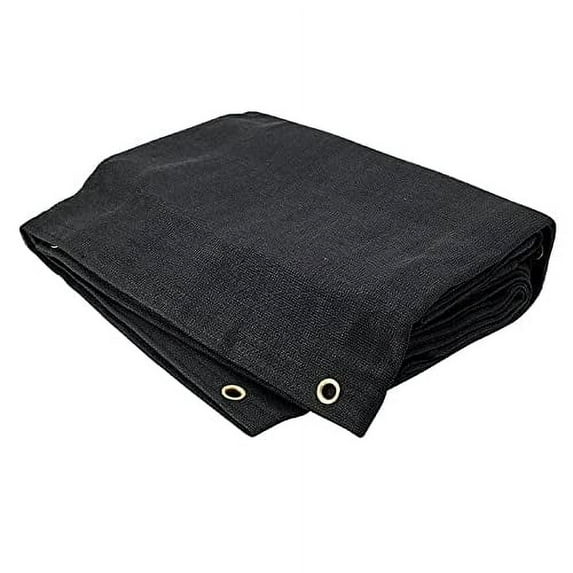 Tarps Now Heavy Duty Mesh Tarps, (4' X 10') with Grommets - 75% Sunblock Shade Cloth Tarp for Patio Screen, Wind Block, Privacy Screen, Canopies, Dump Trucks, Pool Cover - Black