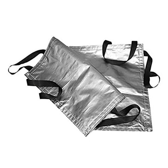 Tarps Now | Heavy Duty Waterproof Hay Tarp 15' x 54' ft | Multipurpose 12 Mil Poly Tarpaulin Sheet Cover | #2 Brass Spur Grommets | Agricultural, Camping Tents & Weather Protection | Silver & Black