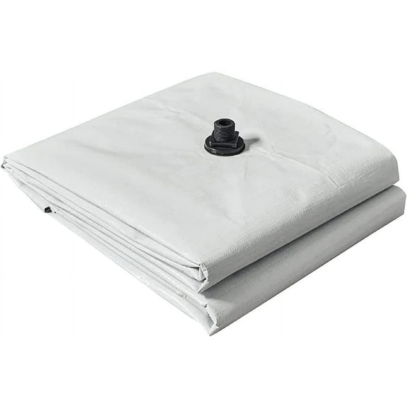 Tarps Now Roof Leak Diverter Kit, (12' x 12'), 12 Mil Waterproof Tarp, White