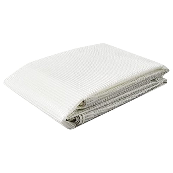 Tarps Now Translucent Tarp, (18' X 24') with Aluminium Grommets for Indoor and Outdoor - Waterproof Sheet Cover Heavy Duty Tarpaulin for Canopy Tent, Roof, Camping - Clear and White