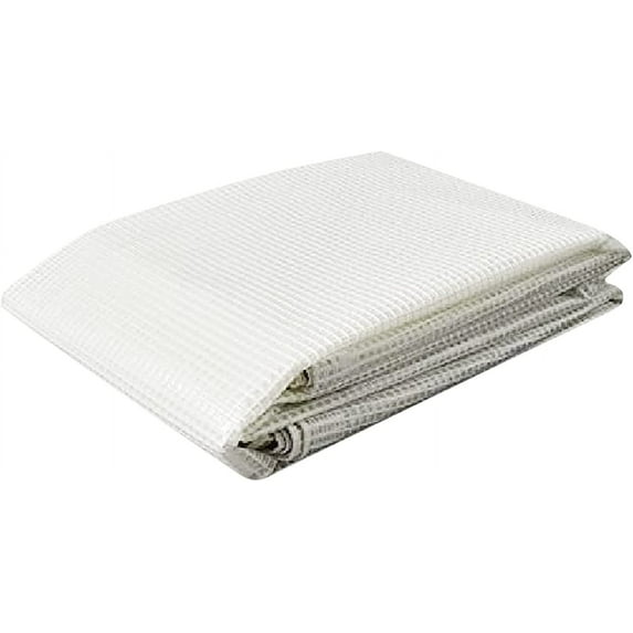 Tarps Now Waterproof Poly Tarps, 12' x 30' Translucent Tarp Cover with Grommets