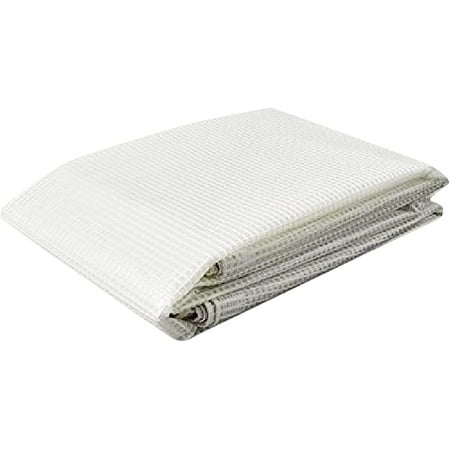 Tarps Now Waterproof Poly Tarps, 15' x 20' Translucent Tarp Cover with Grommets