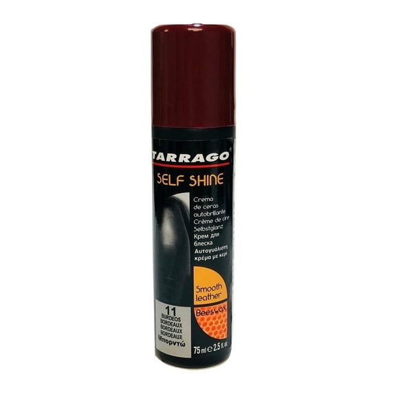 Tarrago Self Shine Liquid Shoe Polish w/Applicator, 75ml, Bordeaux #11
