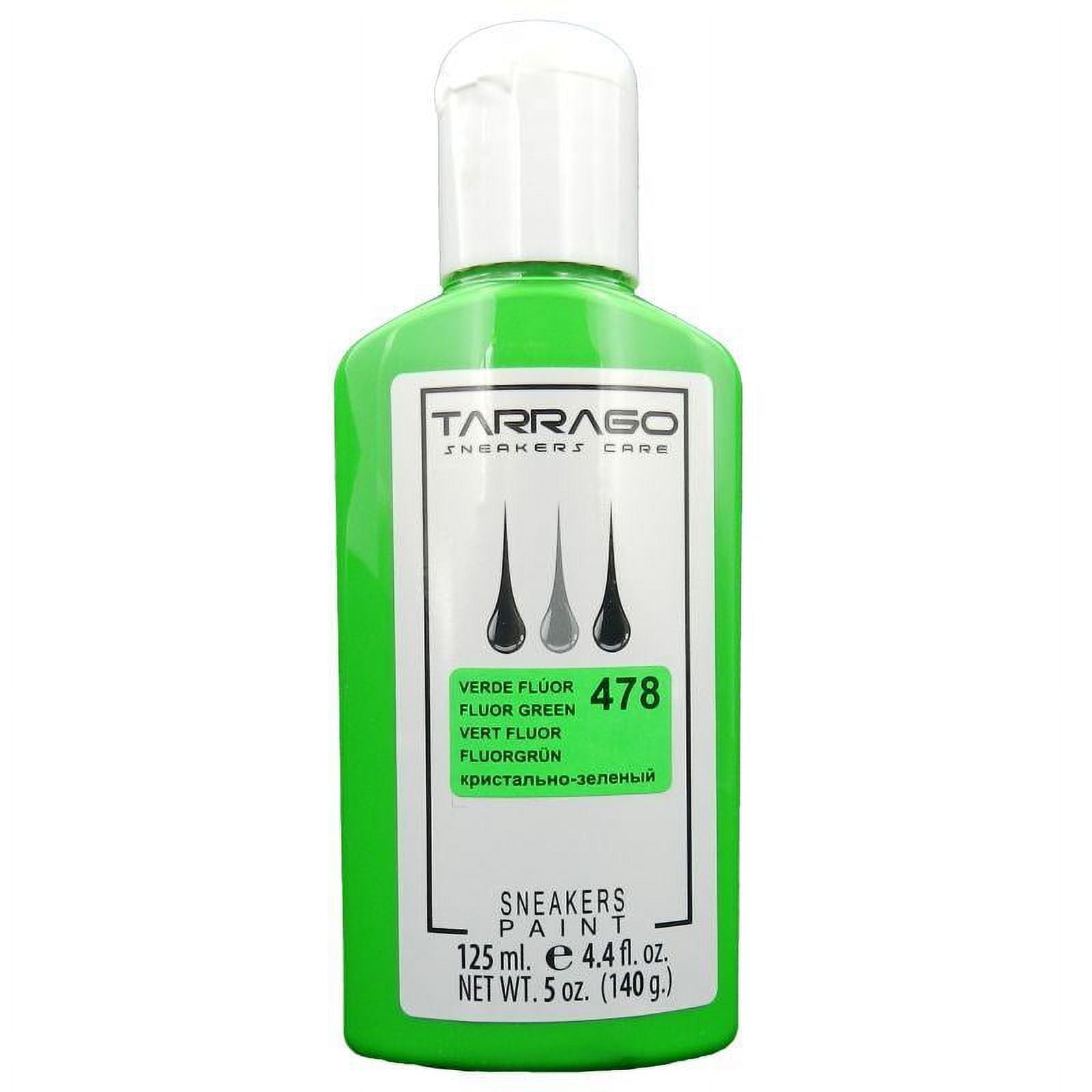 Tarrago Sneakers Paint Fluor Colors | Perfect coverage for smooth and synthetic leather and canvas | (478) Fluor Green 4.4 fl.oz - 125 ML