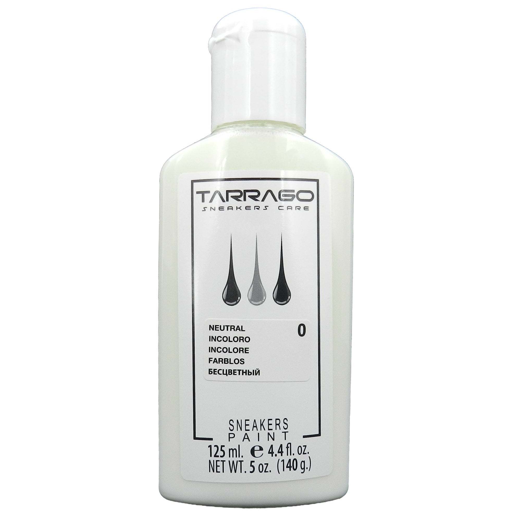 Tarrago Sneakers Paint | Perfect coverage for smooth and synthetic leather and canvas | (000) Neutral 4.4 fl.oz - 125 ML