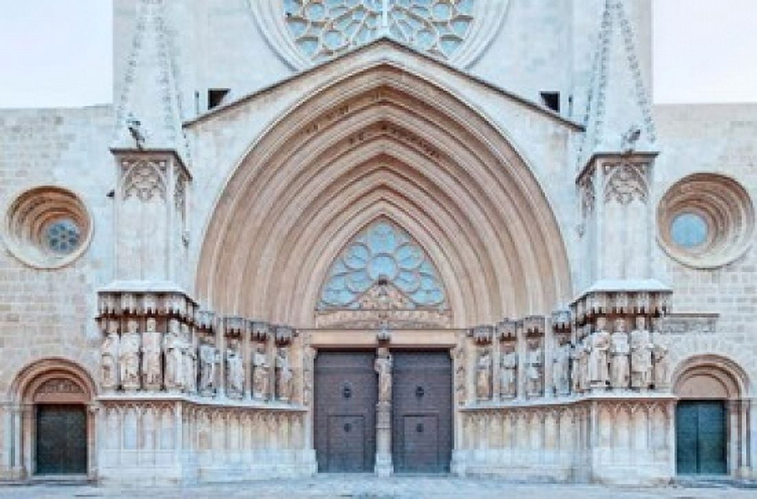 Tarragona Cathedral Catalonia Spain Canvas Art - Rob Tilley DanitaDelimont (36 x 24)