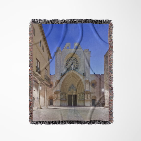 Tarragona Cathedral, Catalonia, Spain - Eu27 Rti0041 - Rob Tilley, Woven Blanket