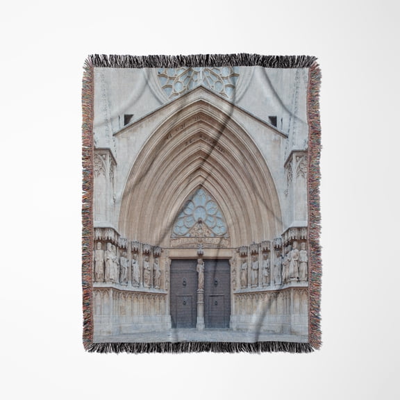 Tarragona Cathedral, Catalonia, Spain - Eu27 Rti0042 - Rob Tilley, Woven Blanket