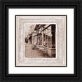 thumbnail image 1 of Tarras, Teo 15x15 Black Ornate Wood Framed with Double Matting Museum Art Print Titled - Street Cafe, 1 of 4