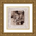 thumbnail image 1 of Tarras, Teo 20x20 Gold Ornate Wood Framed with Double Matting Museum Art Print Titled - Flower Market, 1 of 4