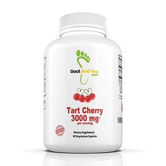 Tart Cherry Extract - 3000 mg Per Serving - 90 Capsules Gluten-Free and Non-GMO