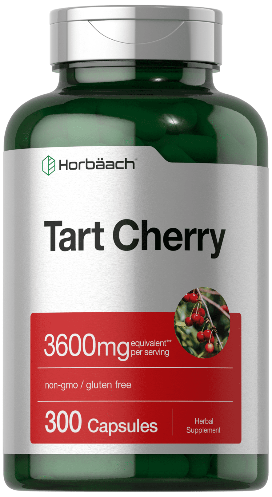 Tart Cherry Extract Capsules 3600mg 300 Capsules NonGMO and Gluten