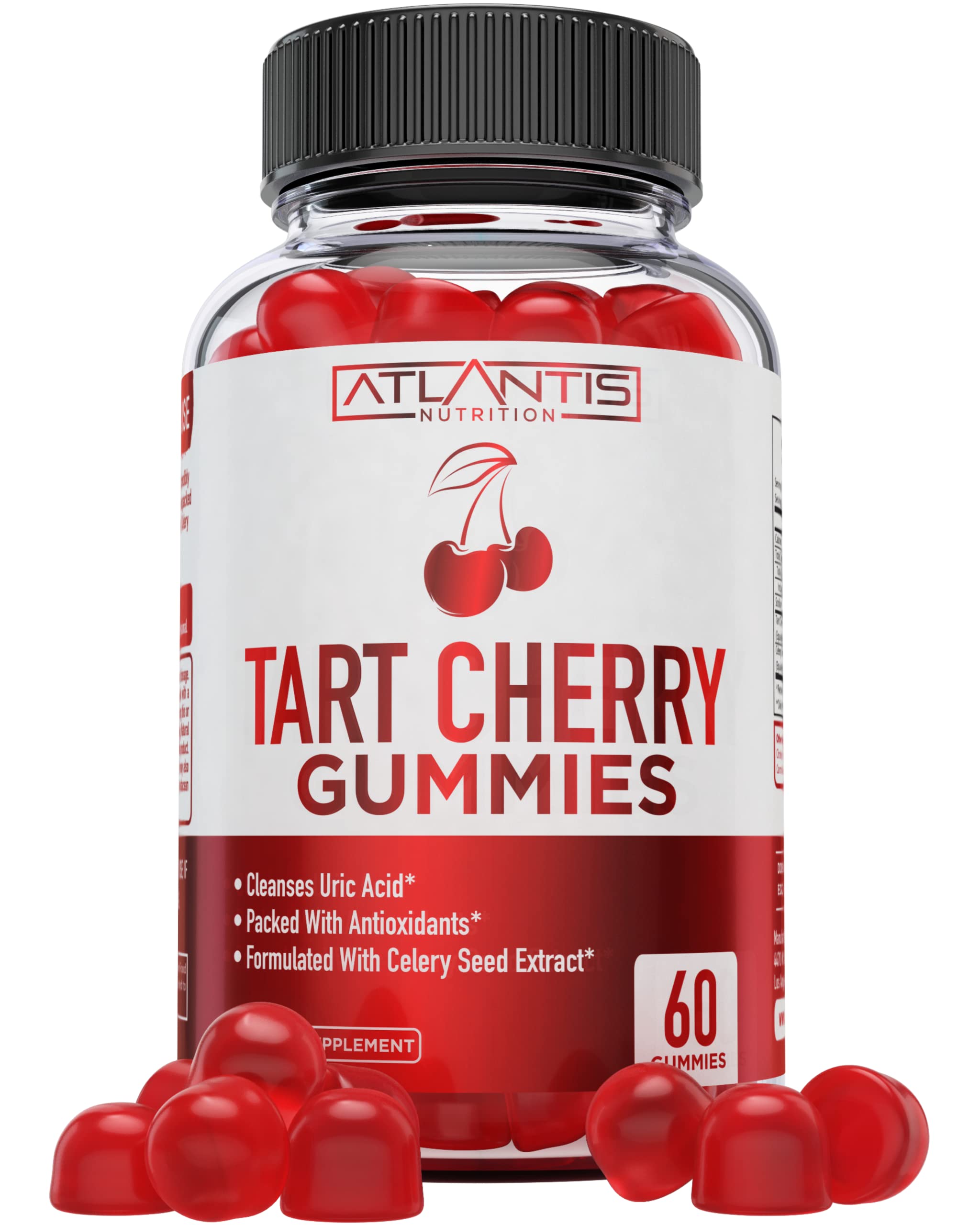Tart Cherry Gummies with Celery Seed Extract Advanced Uric Acid Cleanse for Immediate Gout