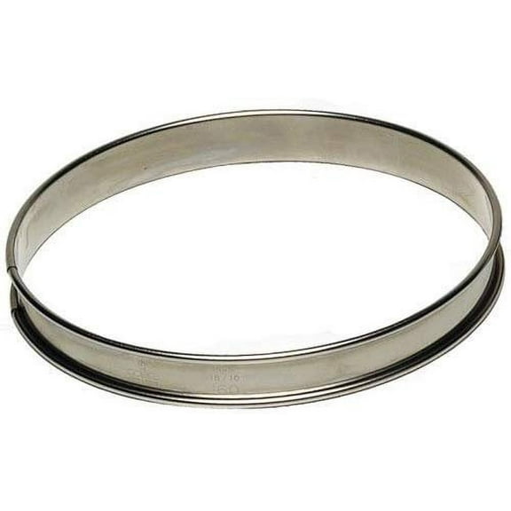 Tart Ring 3/4" High, Stainless Steel - 260mm 10-1/4"