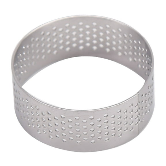 Tart Rings 8 Inch Round Perforated Cake Ring Heat Nonstick Stainless Steel Baking Rings Heat Ring For Cooking，Culinary Applications，High Performance，Everyday Baking & Cooking