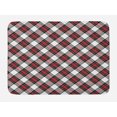 thumbnail image 1 of Tartan Bath Mat, Traditional Plaid with Diagonal Lines and Rhombuses Scottish Culture Inspirations, Non-Slip Plush Mat Bathroom Kitchen Laundry Room Decor, 29.5 X 17.5 Inches, Multicolor, Ambesonne, 1 of 2