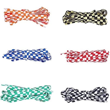 JN Green Thin Flat Shoelaces – 45-Inch, 3/8 To 5/8 Width, Cotton Piranha Records Style