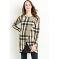 thumbnail image 1 of Tartan Plaid Maternity Nursing Knit Tunic, 1 of 4