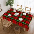 thumbnail image 1 of Tartan Rectangular Tablecloth 55"x70" with Lace Edge, Washable Durable Table Cover for Dining, Indoor Outdoor Home Restaurant Decor, 1 of 5