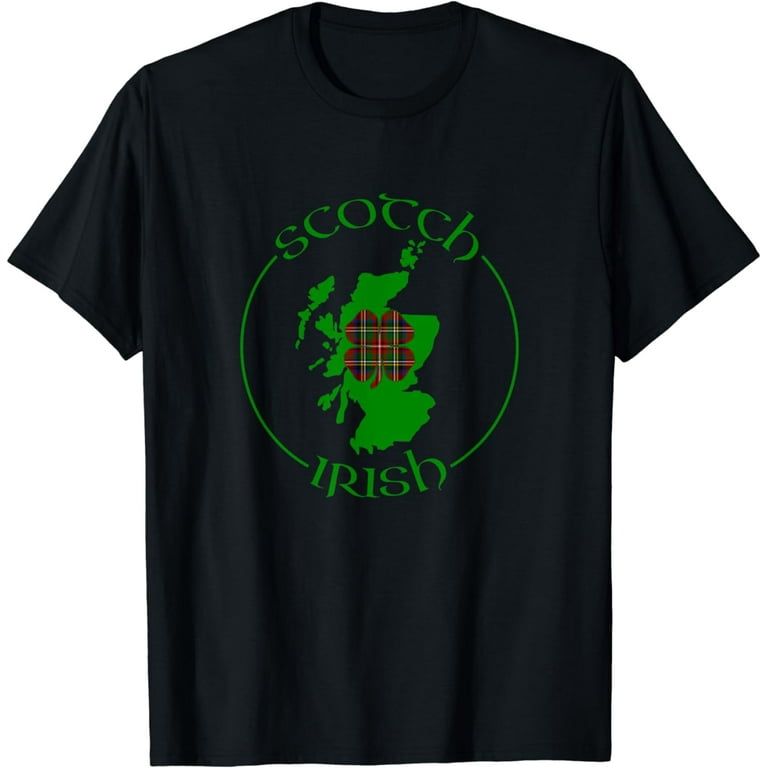 Tartan Shamrock Scotch Irish Pride T Shirt Tartan Shamrock Scotch Irish Pride T Shirt