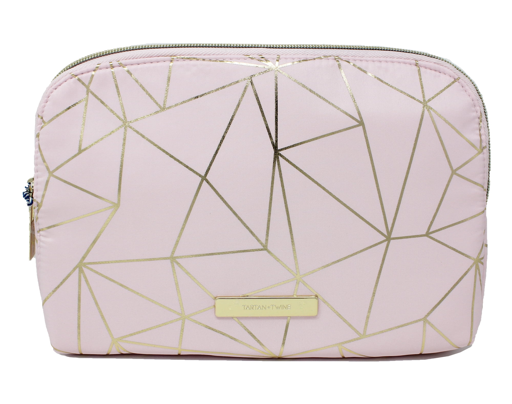 Tartan and twine makeup bag rose gold hotsell