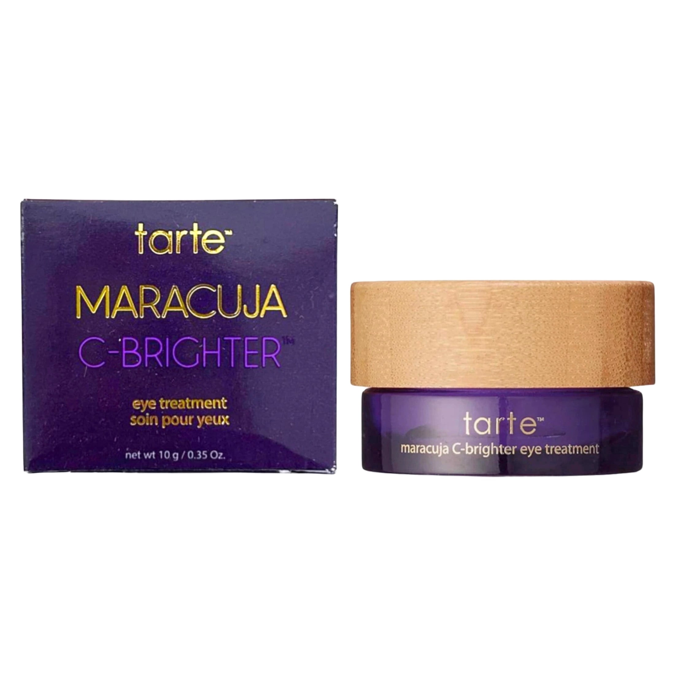 Tarte Maracuja C-Brighter Eye Treatment, Vitamin C Under Eye Cream for Dark Circles, Hydrating and Anti-Aging Eye Cream, 0.35 oz