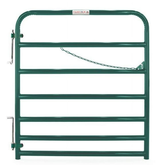 Tarter Farm & Ranch B2690783 Steelmax Stock Gate - 4 ft. - Green
