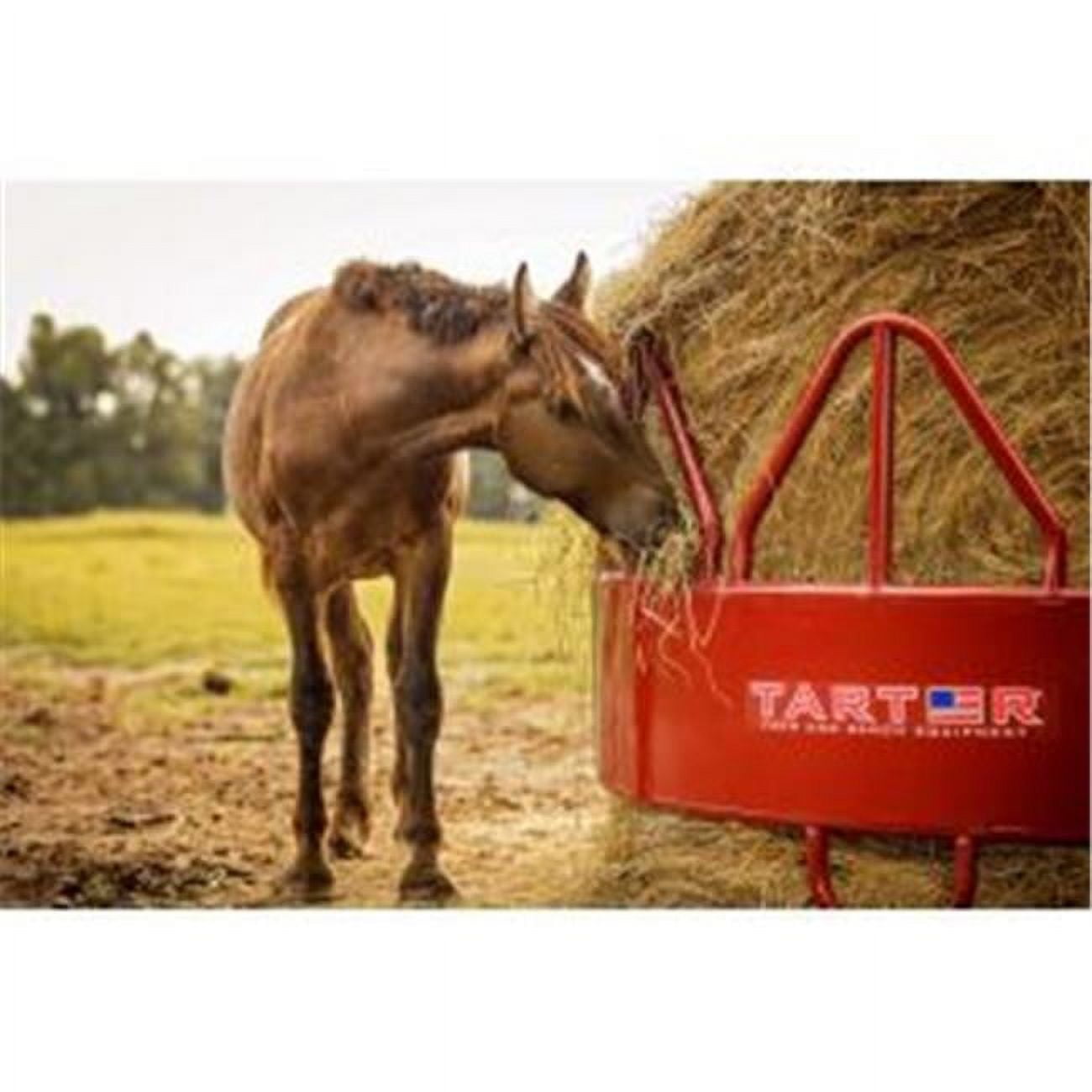Tarter Hay Feeder with Hay Saver, Red 3 Piece