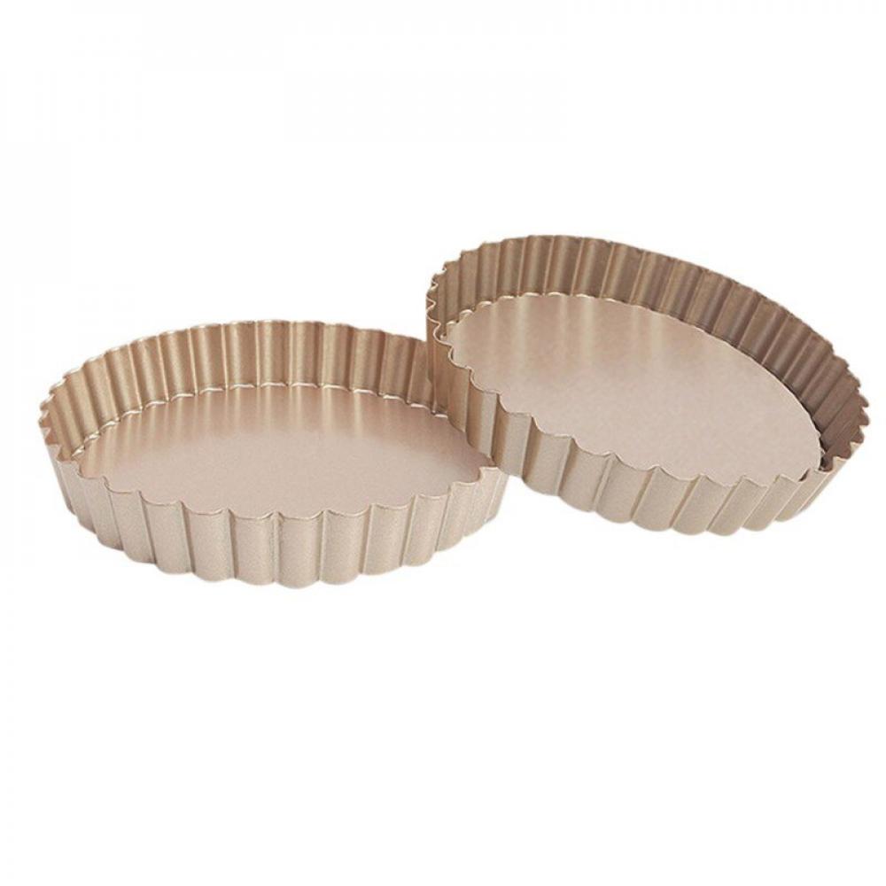 Tartlet Molds 6 Inch Tarts Pan with Removable Bottom Nonstick Round Pie
