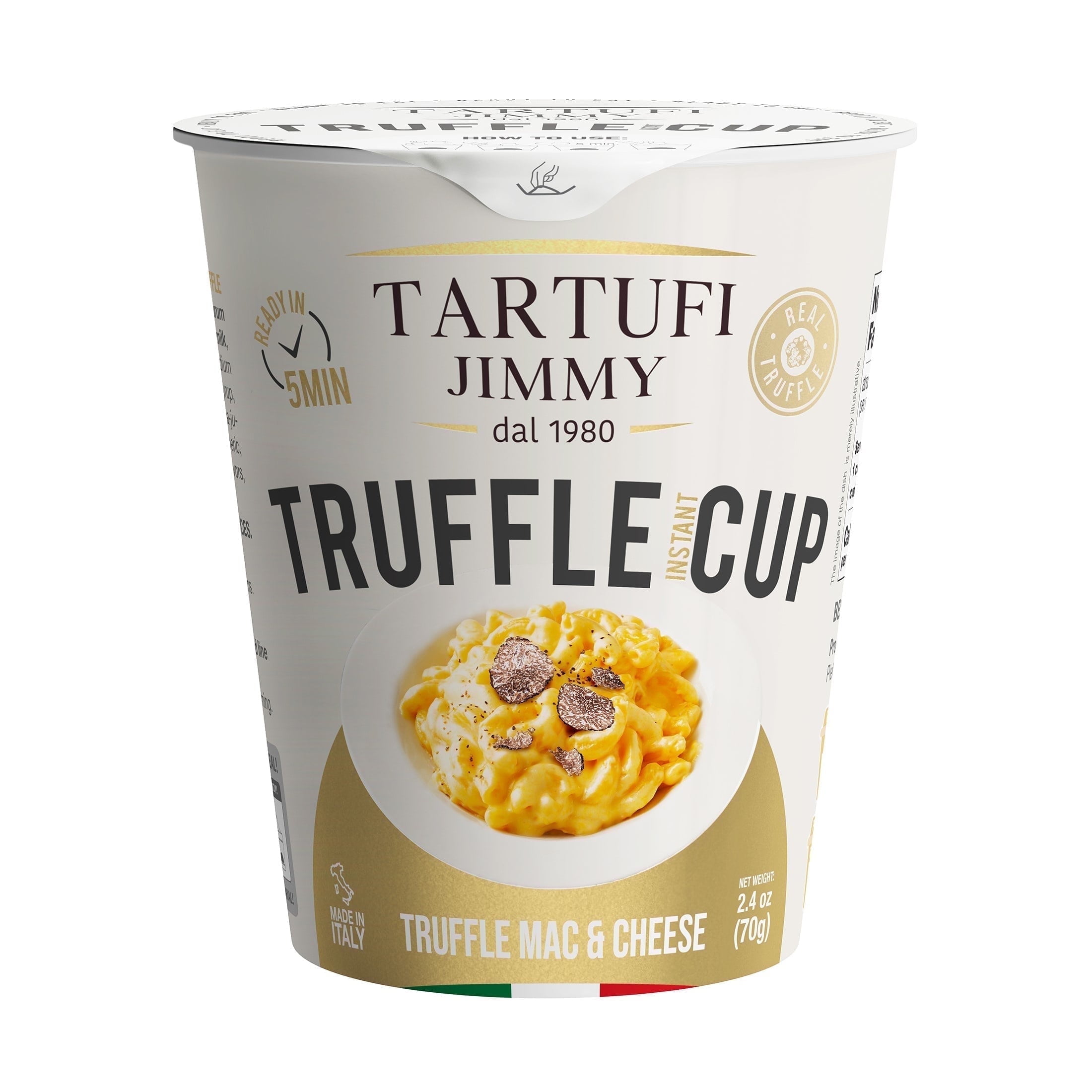 Tartufi Jimmy Truffle Mac and Cheese Single-Serve Cups, 6 Pack, 2.4 oz Each