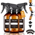 thumbnail image 1 of Tarvako 3 Packs 360° Water Spray Bottle, 16oz/500ml Spray Bottle with Adjustable Nozzle, Plastic Spray Bottles, Upside Down Spray Bottle Small Mister Squirt Bottle for Hair Cooking Plant Pet, 1 of 9