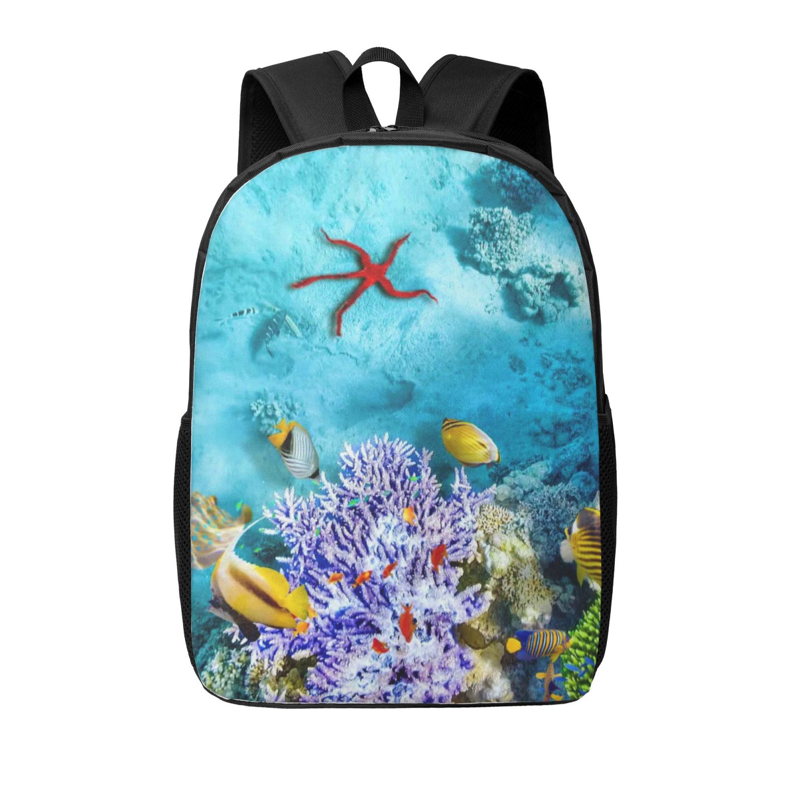 Tarvel Laptop Backpack for Women Men Corals and Tropical Fish 17 Inch ...