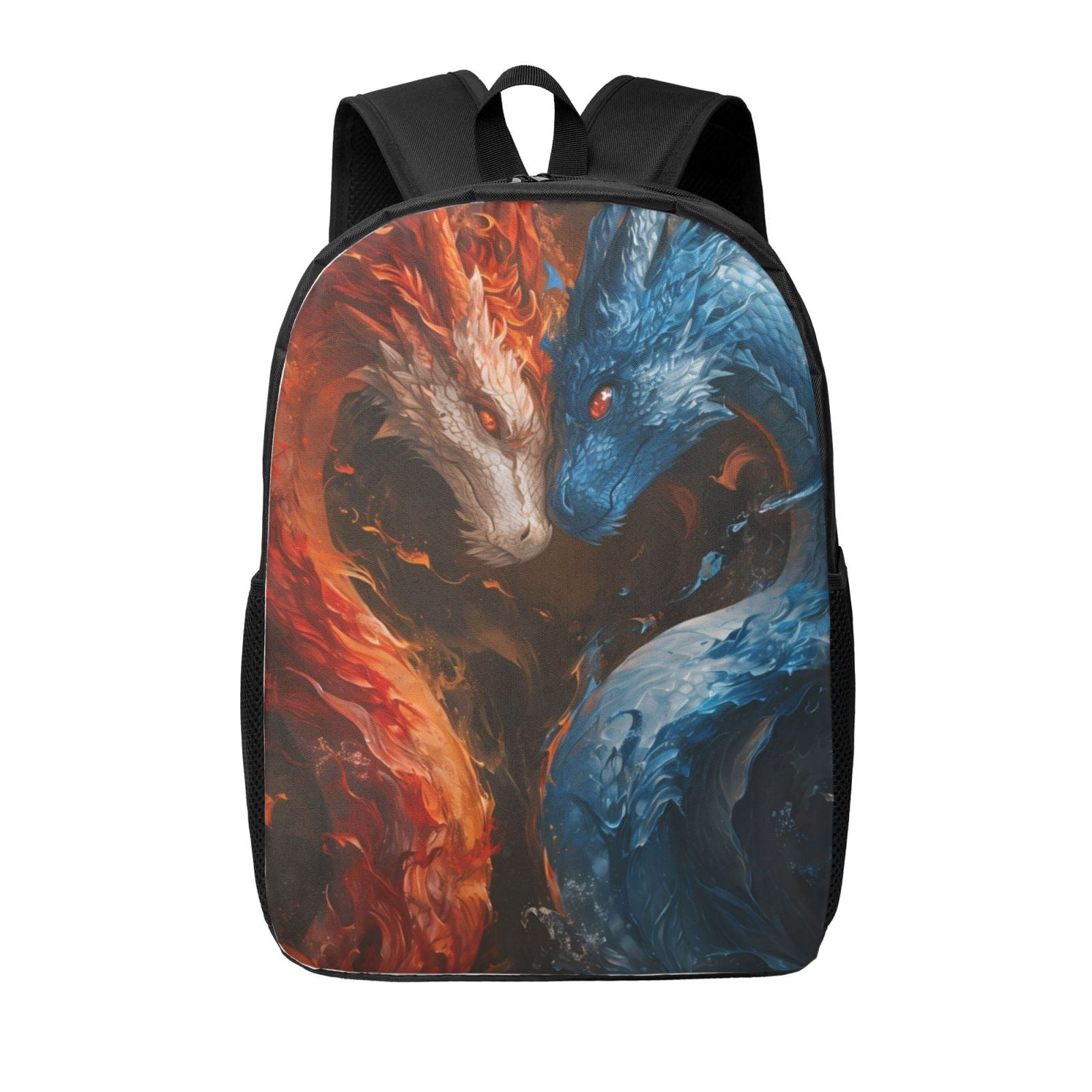 Kids School Backpack For Boys & Girls - Waterproof, Large Capacity Daypack With Fire Dragon Design (Age 6-12) - View #5