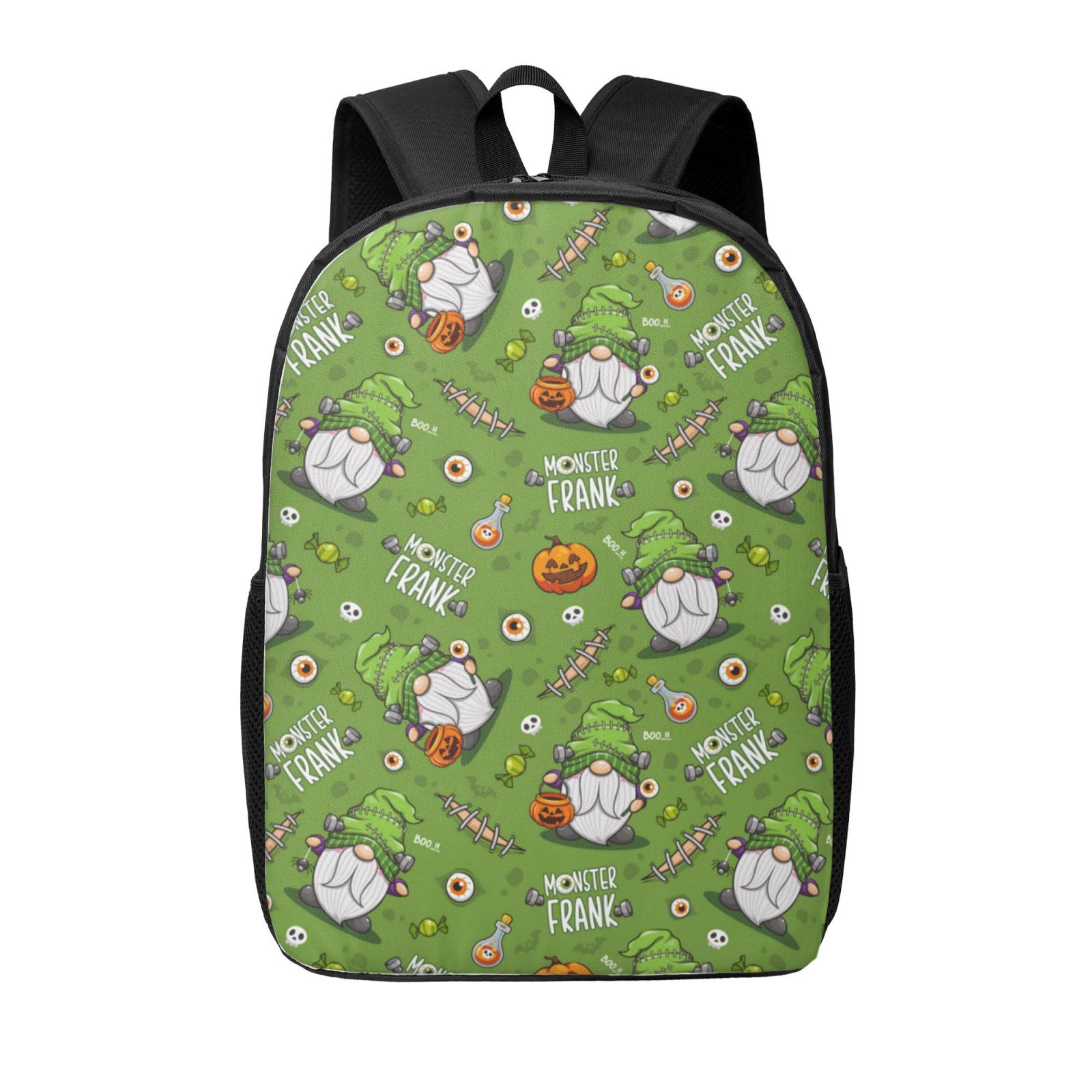 Tarvel Laptop Backpack for Women Men halloween gnome green 17 Inch ...