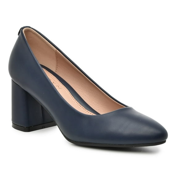 Taryn Rose Women's Maine Block Heel Pump Navy - 6