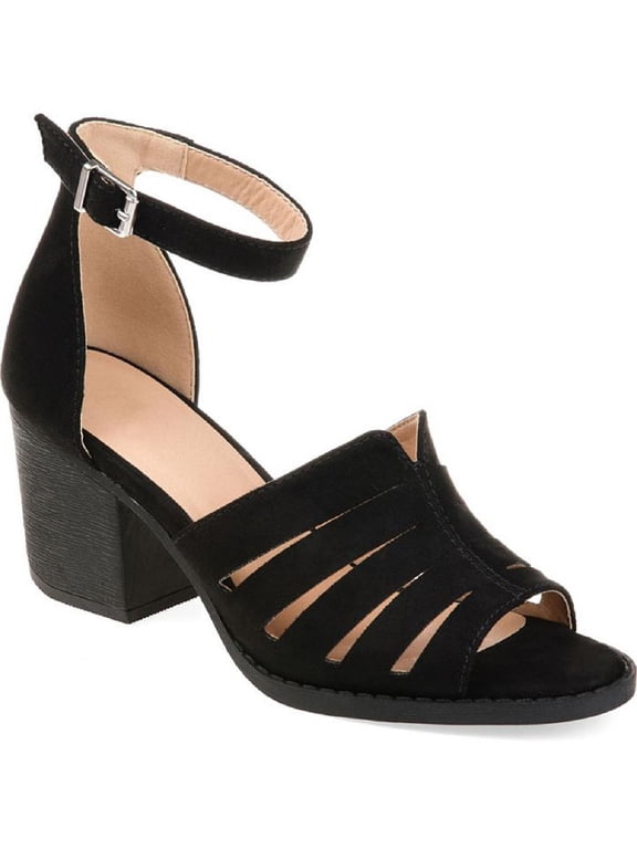Womens Taryn Faux Suede Cut Out Heels