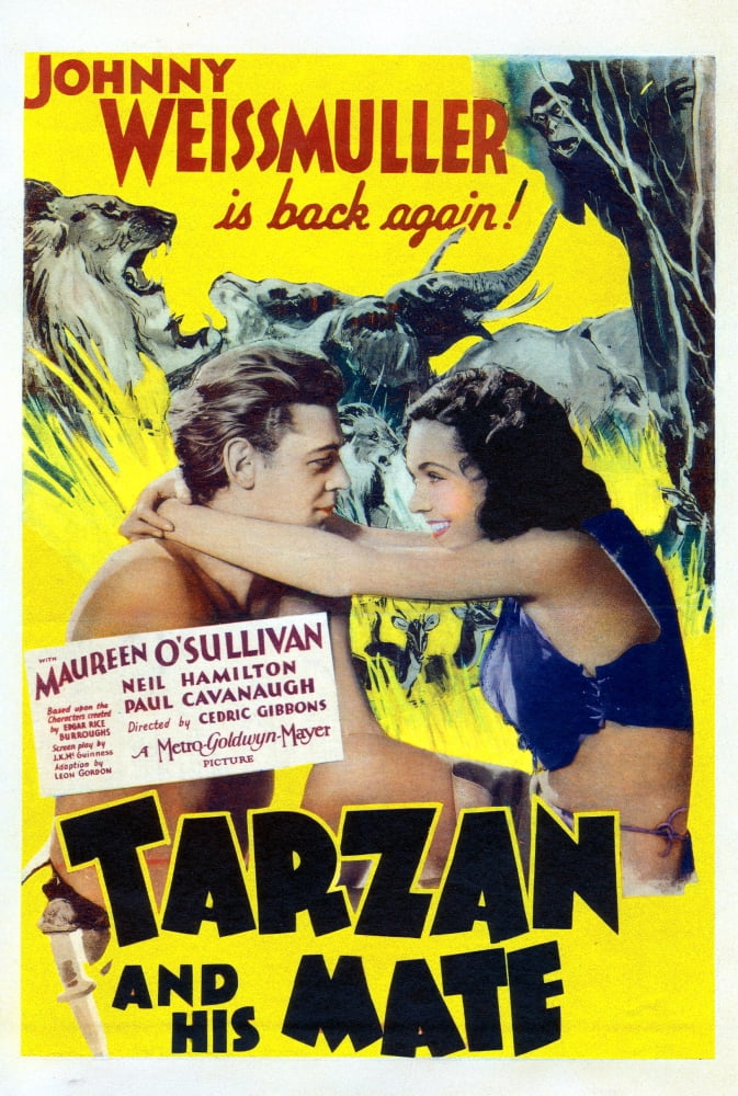 Tarzan And His Mate Canvas Art - (11 x 17)